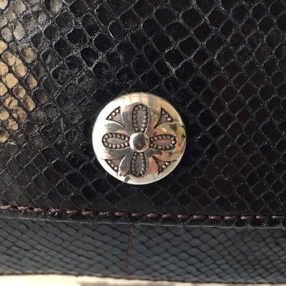 Black Python Brighton Crossbody Handbag - image 4